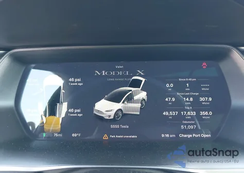 2020 Tesla Model X Long Range Dual Motor All-Wheel Drive/Long Range Plus Dual Motor All-Wheel Drive из США, поврежденный, VIN 5YJXCAE22LF294500